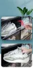 자석 디자인 큰 크기의 투명한 플라스틱 신발 상자 AJ 스니커즈 방진 구두 저장 상자 플립 신발 상자 쌓을 수있는 신발 주최자 상자