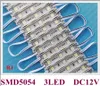 SMD 5054 LED -modul för Sign LED -ljusmodul DC12V 3 LED 1.2W 130LM 64mmx9mmx4mm Hög ljus