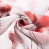 Luxe-2020 nouveau coquelicot imprimé frange écharpe châles femmes longue fleur douce motif Floral foulards Hijab 4 Color314a