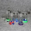 Hakah Ash Catcher Glass Bong 14 mm 18 mm 45 stopni przezroczysty mężczyzna mężczyzna na palenie rur wodociągowych