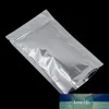 100Pcs Silver Mylar Zip Lock Storage Bags Aluminum Foil Food Grocery Stand Up Reclosable Zipper Packaging Gifts Bags