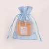 10*14 cm multi couleur sacs à cordon chanvre bundle poche avec fenêtre transparente cadeau de Noël promotion de magasin d'affaires