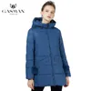 Gasman nouvelle collection d'hiver à capuche femmes Parkas une ligne manteau coupe-vent femme mode hiver épais vestes vers le bas marque 18833 201217