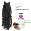 Butterfly Locs Crochet Hair 12 inch Short Distressed Faux Locs Crochet Hair Pre looped Natural Messy Butterfly Bob Locs Pree4468636