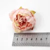 Europeia rosa artificial diy artesanato decoração de casa conjunto simulação pequena peônia flor cabeça cabeça