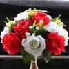 Wedding Table Decoration Centerpieces Candlestick With Artificial Flower Ball Bouquet For Party DIY Ornament 2Pcs