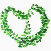 참신 인공 garlands 녹색 감자 포도 나무 잎 아이비 꽃 벽 장식 교수형 식물 등나무 결혼식 크리스마스 화환 장식품