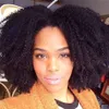 Brasilianska Human Hair Afro Kinky Curly Lace Front Wigs African American Women Wig Pre plocked 150% density