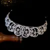 Sposa europea Principessa Diana Corona Fascia di cristallo Gioielli Accessori da sposa Copricapo da sposa Diademi Corona di zirconi Copricapo309g