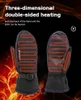 Ski Gloves 1 Pair Full Finger Heated Warm Mittens Touch Screen Waterproof Electric Heating Mitten Mens Womens