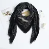 Шарфы женщины кашемир шарф шарф тонкие шали окутают леди женскую полоску буквы B Принт хиджаб Stoles Pashmina Folarard Head