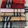 Designer halsduk stor storlek 180 cm hög kvalitet 2021 höst/vinter mode kashmir halsdukar super långa sjalar kvinnors mjuka omslag