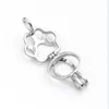 Cute Paw Cage Wisiorki Lockets Prezent Wishing Pearl 925 Sterling Silver Montaż 5 sztuk