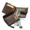 Kavis 정품 가죽 지갑 남성 동전 지갑 남성 Cuzdan 포트폴리오 맨 포르토몬이 작은 미니 rfid 월렛 포켓 패션 맨 Vallet244y
