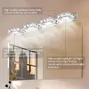 Discount Doppelscheinwerfer Kristallfläche Badezimmer Schlafzimmerlampe Weißes Licht Silber Nodic Art Decor Beleuchtung Moderne wasserdichte Spiegelwand