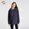 MODERN NEW SAGA Women Jacket Hooded Autumn Jacket Women Spring Ladies Jackets Fashion Female Jackets Coats Windbreaker Pink 201016