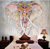 Southeast Asian style wallpapers hand painted elephant video wall paper thai yoga studio background murals