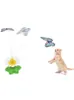 Komik kedi oyuncakları otomatik elektrikli dönen renkli kelebek yavrusu köpek istihbarat eğitimi oyuncak evcil hayvan malzemeleri jk2012xb