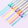 8Pcs/set Single Head Highlighter Pen Fluorescence Markers for Journaling School Office Supplies1