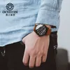 OCHSTIN uomo meccanico pilota orologi da polso per gli uomini di lusso casual a carica automatica in pelle meccanico orologio maschile data relogio masculino LJ201125