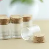 24 pièces/lot 15ml 30mm * 40mm Tube à essai bouchon en liège bouteille en verre bouteilles d'épices conteneur bocaux flacons bricolage artisanathaute qualité