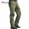 Spodnie Tactical 101 Airborne Casual Spodnie Khaki Paintball Plus Rozmiar Kieszenie bawełniane Wojskowe Kamuflaż Cargo Spodnie dla mężczyzn 201221