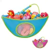 Sac de rangement pour jouets de bain pour enfants, sac de rangement avec ventouse, sac de rangement mural suspendu étanche, baignoire pour bébé, organisateur de jouets pour bébé Y200714