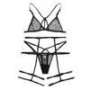 Bras Sets Bralette Black Harness Polka Dot Kouseband Sexy Vrouwen Transparante Lingerie Set Summer See Through Ladies Bra and Underwear