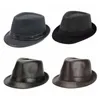 Mentiers en laine Bouloir en feutre pour les hommes Femmes Satin Bine Fashion Party Fedora costume magicien