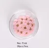 20pcsjar fleurs séchées décorations d'art nail coloré fleur sèche naturelle 3d beauté autocollants floraux uv manucure gel décalage6402321