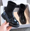 Dziewczyny Buty Moda 2021 Wiosna Jesień Nowy Brytyjski Styl Martin Botki Dziewczyny Solidne Kolor Mody High-Top Boots