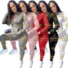 Womens Tracksuits Sportkläder Pullover Leggings Designer Outfits 2 stycken Set TRACKSUIT Långärmad tröja byxor Sportuit Sweatshirts K5764
