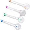 CSYC Y035 Splatter Color Smoking Pipes About 10cm Length 25mm Bowl Diameter Oil Burner Glass Pipe