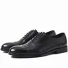 Hot Handmake Big US Size 6.5-13 Man Dress Shoe Flat Shoes Luxury Men's Business Oxfords Casual Shoe Black Brown Leather Derby Shoes