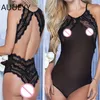 Massaggio Bianco vedere la tentazione della folla Lingerie sexy Tute erotiche calde Biancheria intima sexy dell'orsacchiotto Abiti sessuali Set esotici Abbigliamento da notte plus size