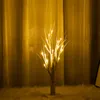 Decorazioni natalizie LED Tree Light Lampade da tavolo in filo di rame Luci notturne per la casa Camera da letto interna Bar per feste di nozze 30 pezzi T1I3039