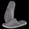 Slippétes jetables Linage en lin Pantoues jetables El Spa Chaussures invitées Home Grey Gray confortable Breffable Soft Antislip Cotton 5100418