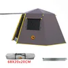 Tents And Shelters WolFAce Anti-UV Hexagonal Aluminum Pole Automatic Outdoor Camping Big Tent 4-6 Person Awning Recreational Picnic Tool