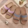 Summer fashion ladies indoor Teng grass woven non-slip bottom flat slippers 886 W220218