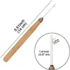 3 in 1 feder Haarverlängerung Werkzeug Kits Zange Schleife Haken Nadeln für Mikroring Perlen Erweiterungen