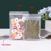 Frosted Zipper Plastic Bag Reusable Self Seal Pouch Flat Bottom Smell Proof Food Storage Package Bags for Snack Tea