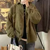 Mens Autumn and Winter New Casual Corduroy Fashion Solid Color Male Jacket Loose All-match Jackets Coats