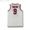 Tanie niestandardowe # 9 Wayne Movie Koszulki Koszykówka Red White XS-5XL NCAA