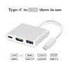 USBC 3 In 1 Cable Converter for Samsung Huawei Ipad Mac Usb Type C 4K Adaptera52a454853537