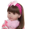 60 cm de pano corpo vinil renascido bebê boneca brinquedos para menina requintado princesa boneca bebê brinquedo para criança presente de aniversário jogar casa brinquedo lj201031