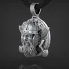 Bijoux nordiques rétro hommes Viking Tomahawk collier pendentif en acier inoxydable 316L Men039s Punk crâne chevalier bijoux 2199135