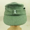 Rozmnażanie czapek szerokich brzegów II wojna światowa niemiecka wh Em M43 Panzer Field Cap Army Army Leaf Sniper Store Wool Store 56051011