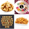 62PCS Alfabet Nummer Biscuit Mold Kleine letters Hoofdletter Cookie Stempel Embosser Cookie Cutter Fondant Cake Decorating Tool 201206K