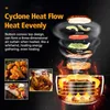 4 6L Large Capacity Multifunction Air Fryer 1400W Chicken Oil Air Fryer Health Pizza Cooker Electric Deep Airfryer220g