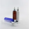 150 ml silverkrage plastbehållare med pumpsprut 150cc husdjur kosmetisk parfym flaska vit transparent blå brun 12 st/lothigh kval